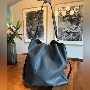 EUC All Saints leather tote
